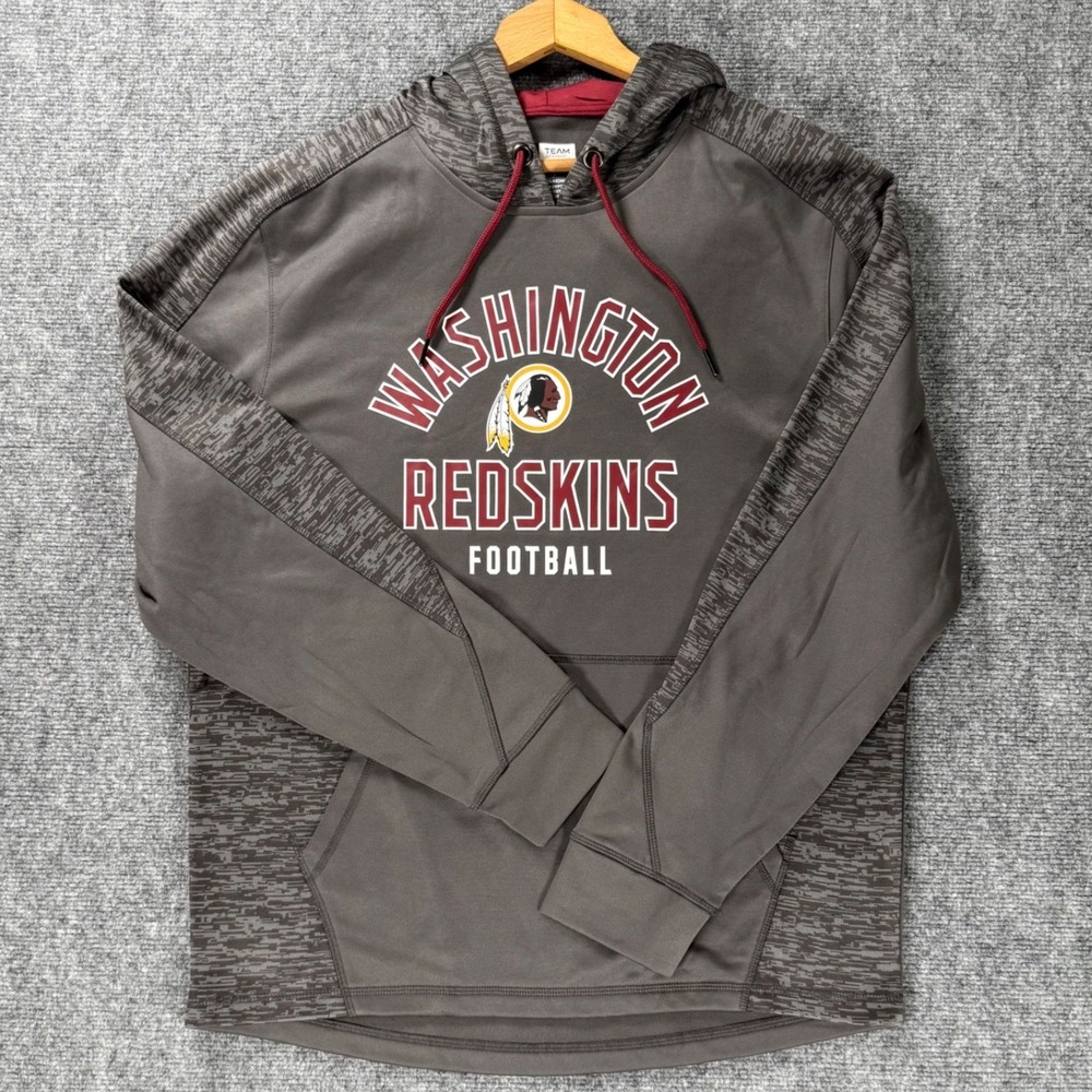 Washington Redskins NFL Team Apparel Men's Large Gray Hoodie 2019 Football